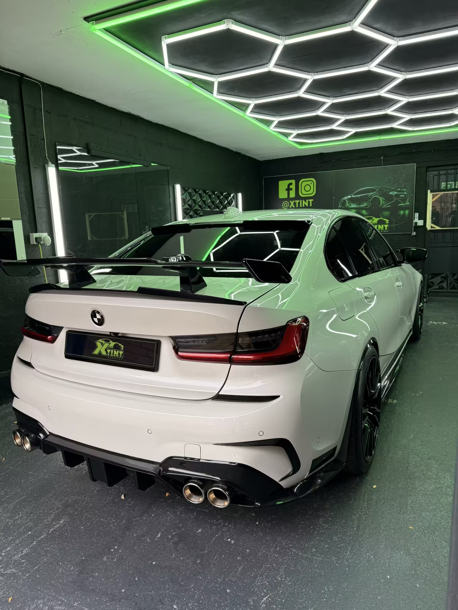 White BMW M3 tinted